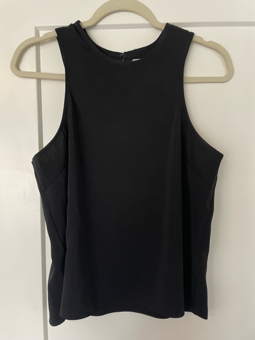 AKA New York Black Sleeveless High-Neck Tank
